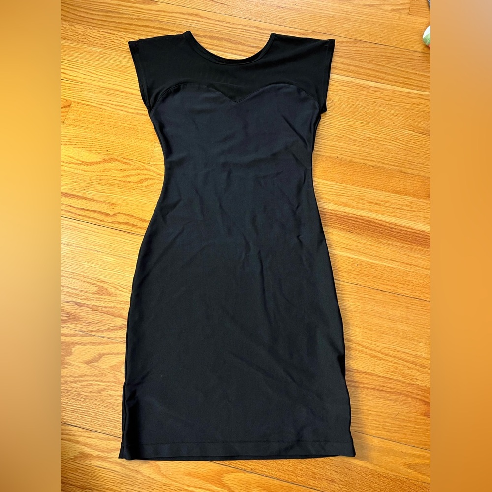 American Apparel Black Strapless Bodycon Dress
